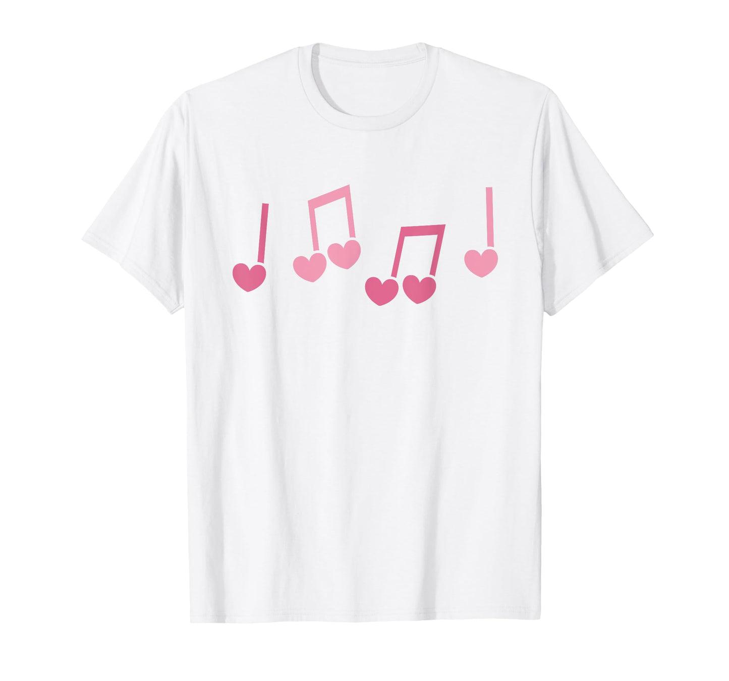 Music Heart Music Note Funny Musician Kids Girls Music T-Shirt