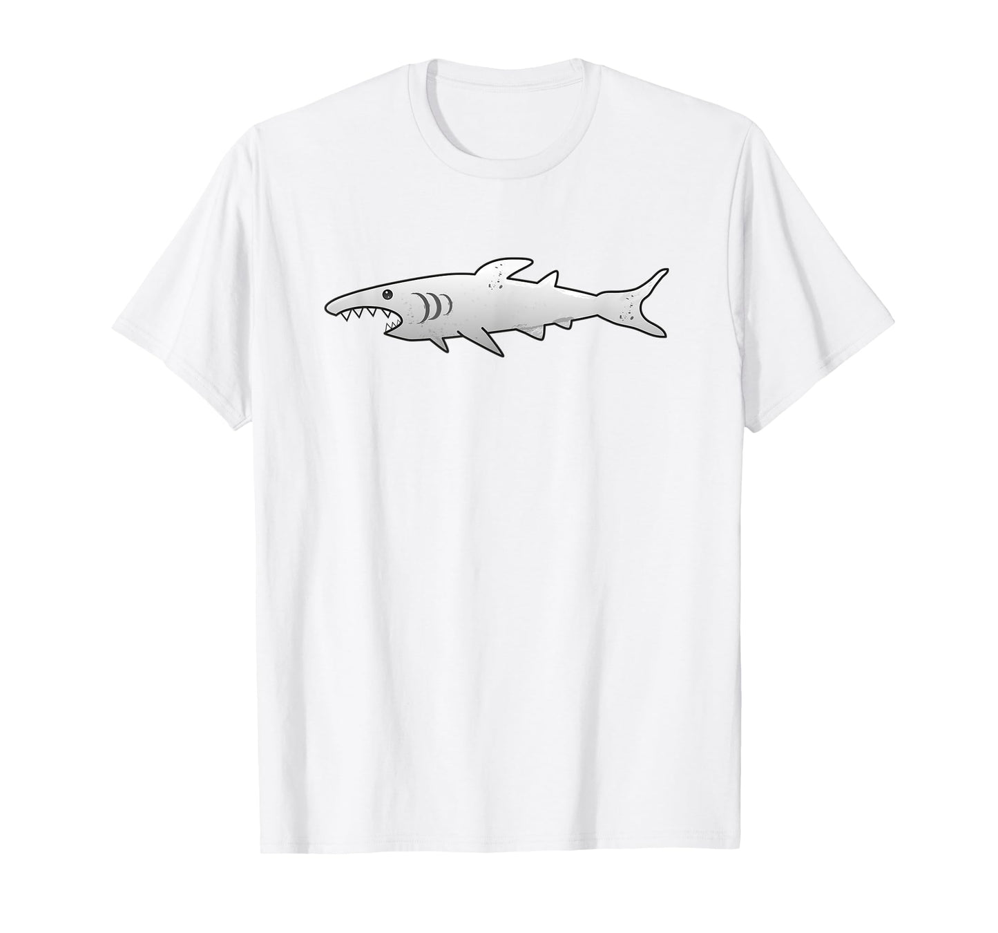 Funny Shark T-Shirt Cartoon Gift Diver Fishes Underwater Tee T-Shirt