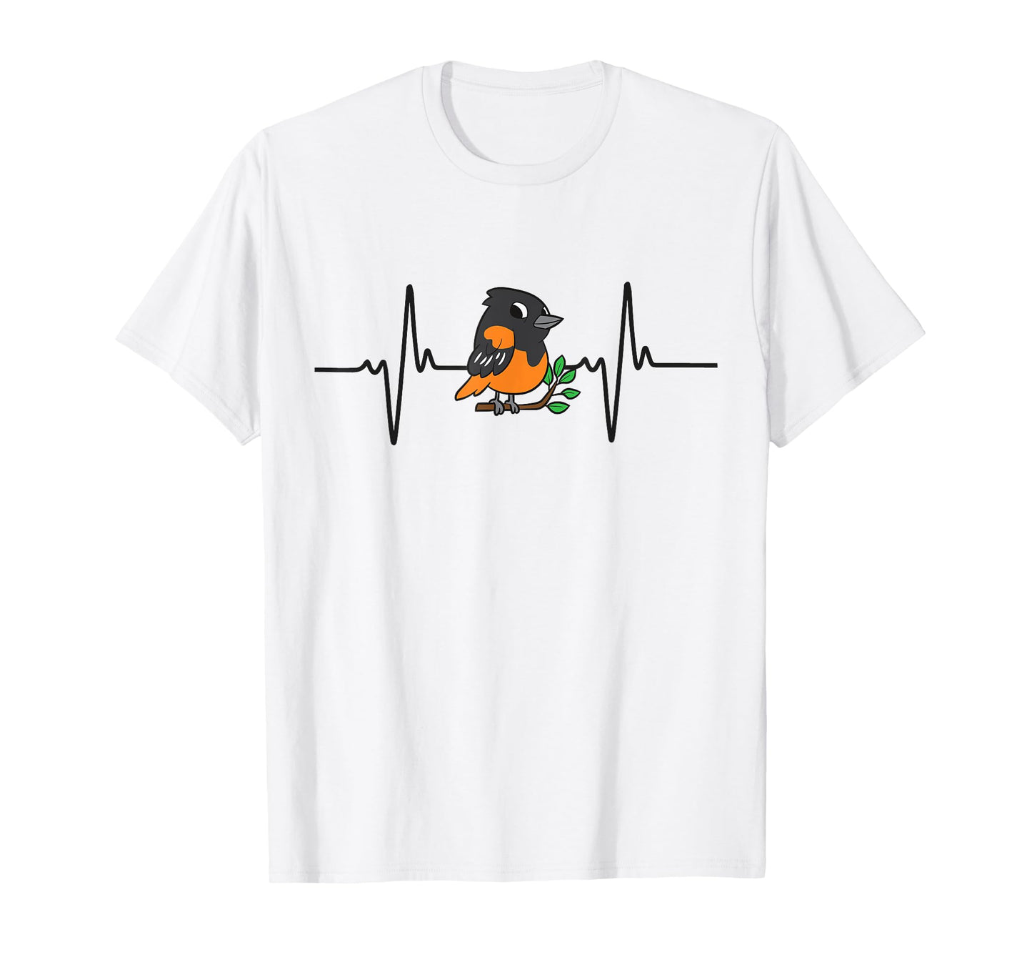 Oriole Bird Heartbeat T-Shirt