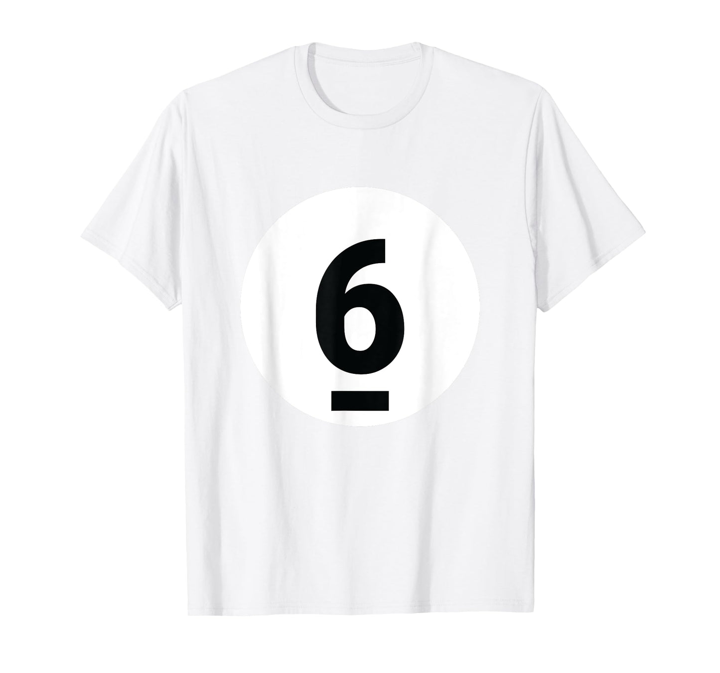 8 Pool Ball 6 Billiards Costume Halloween Group Matching T-Shirt