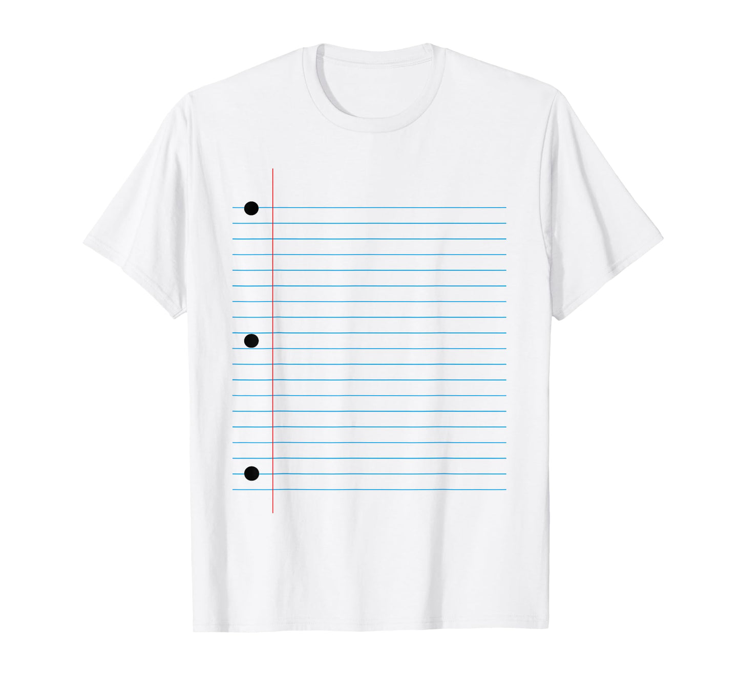 Funny Lined Notebook Paper Group Halloween Costume T-Shirt