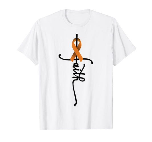 Appendix Cancer Faith Appendix Cancer Awareness Support T-Shirt