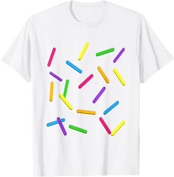 Easy Halloween Costume Ice Cream Rainbow Sprinkles Vanilla T-Shirt