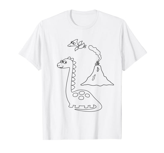 Creative Dino Dinosaurs - Paint & Paint Yourself T-Shirt