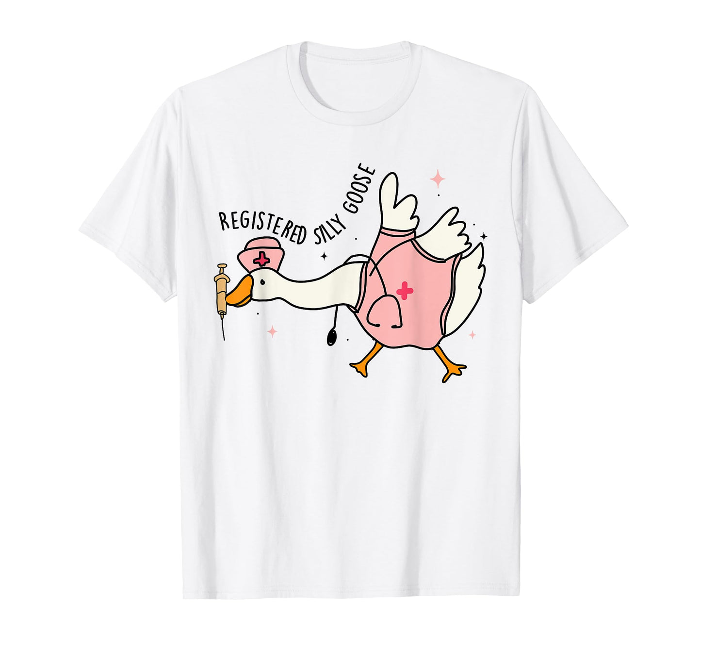 Funny Registered Silly Goose Nurse Week 2025 Nursing School T-Shirt