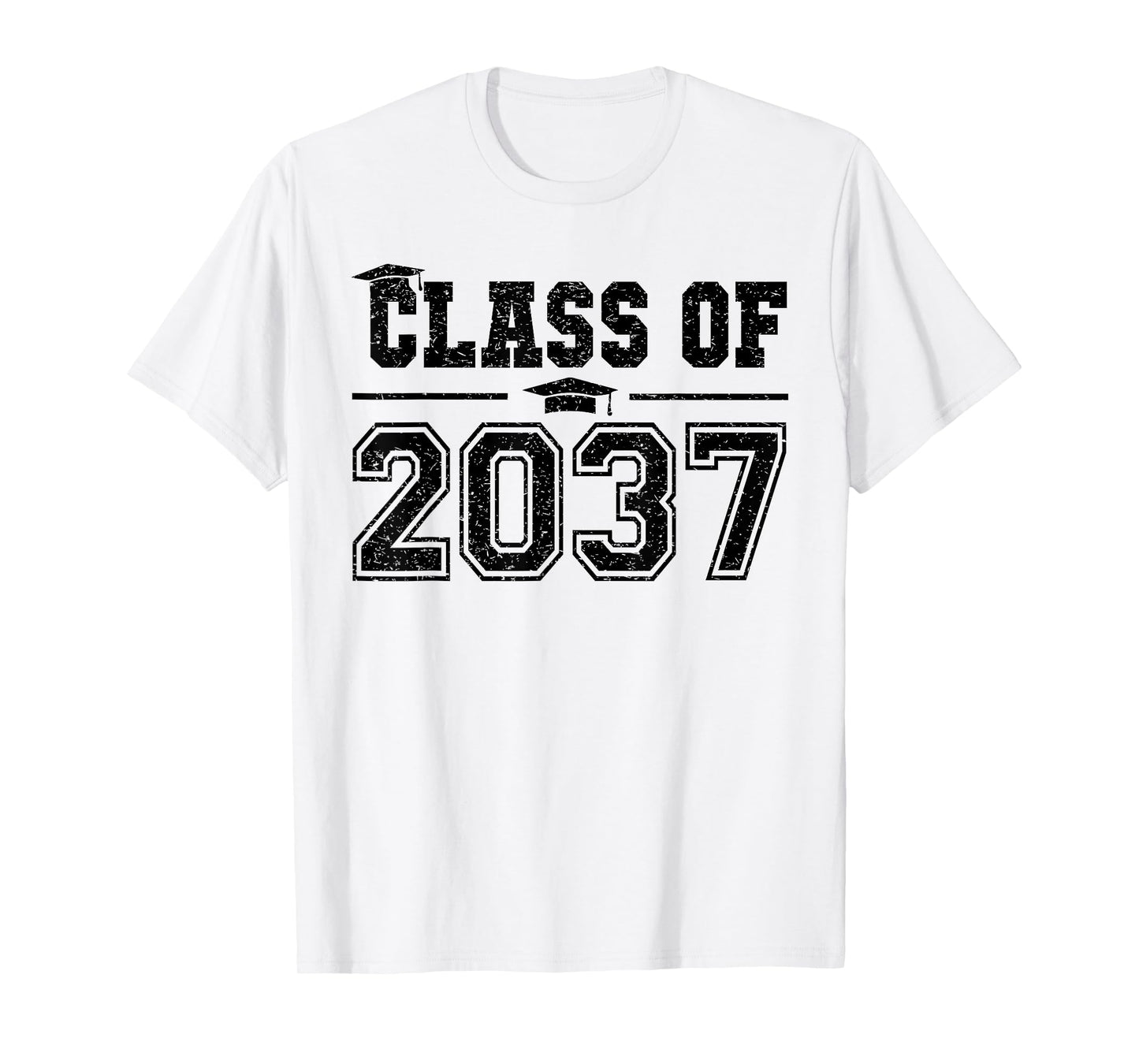 Class of 2037 Grow With Me Graduation First Day of School T-Shirt