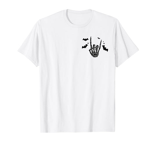 (2 Sided) Just A Little Ray of Pitch Black Skeleton T-Shirt