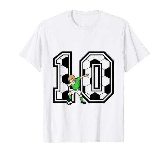 10th Birthday Boy Soccer Player 10 Years Old Boy T-Shirt