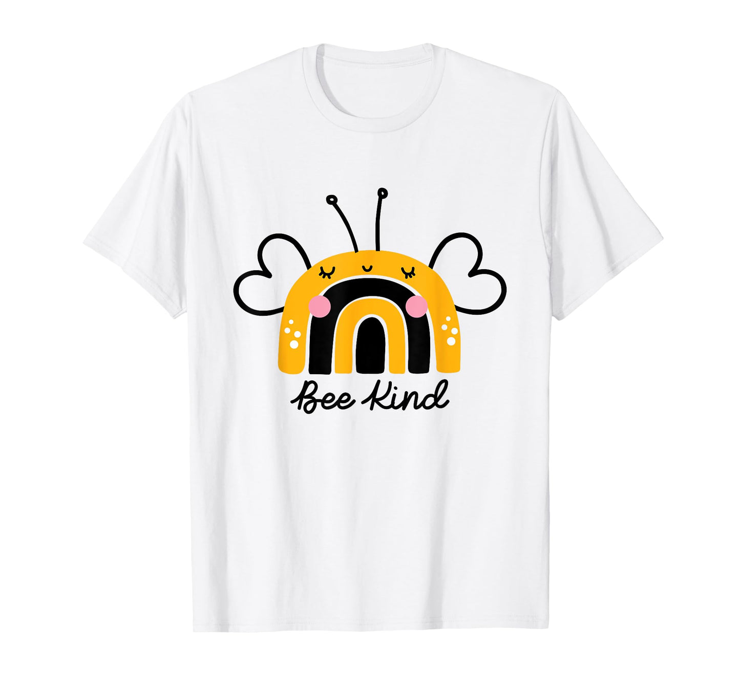 Bee Kind Rainbow Honey Bumble Bee Kindness Women Kids T-Shirt