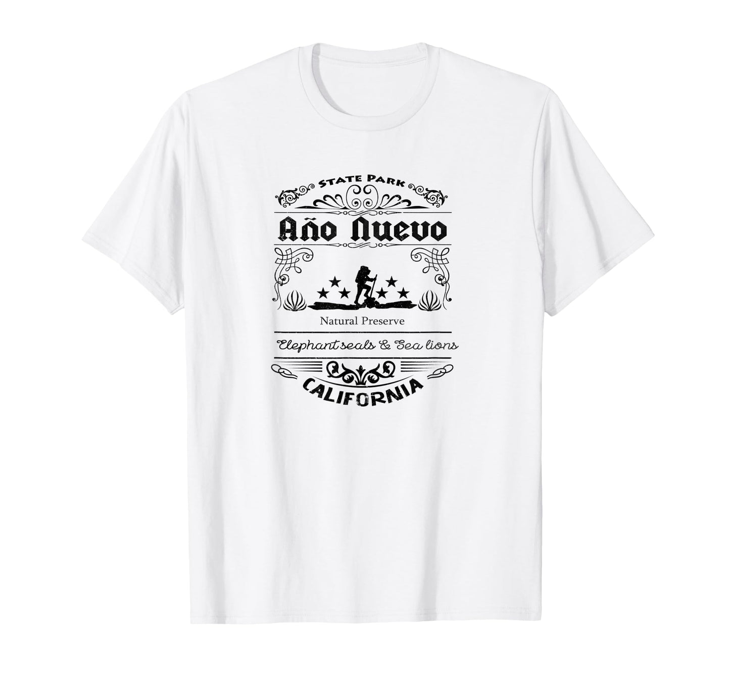 Año Nuevo State Park California vintage style T-Shirt