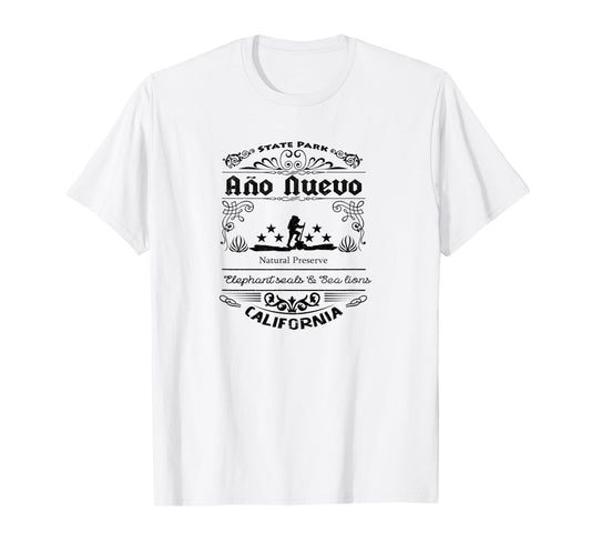 Año Nuevo State Park California vintage style T-Shirt