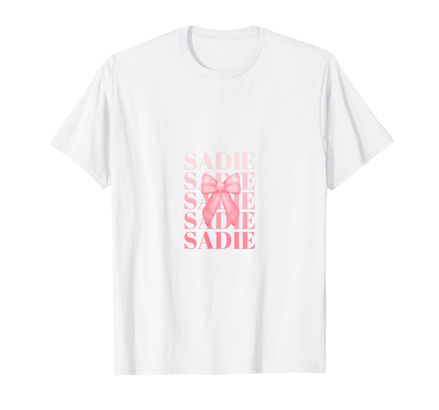 Coquette Custom SADIE Pink Big Bow T-Shirt