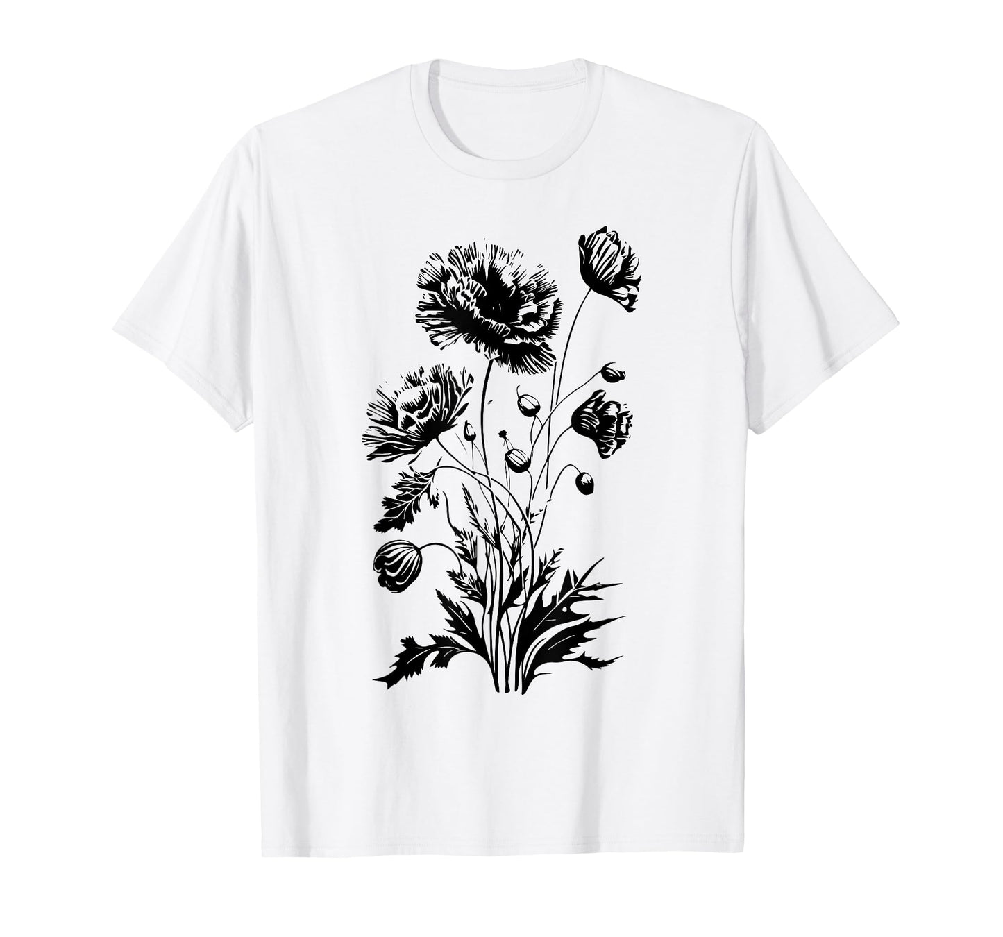 Poppies, spring bloomers, summer, flower, garden, outdoor T-Shirt for Men Women Kids