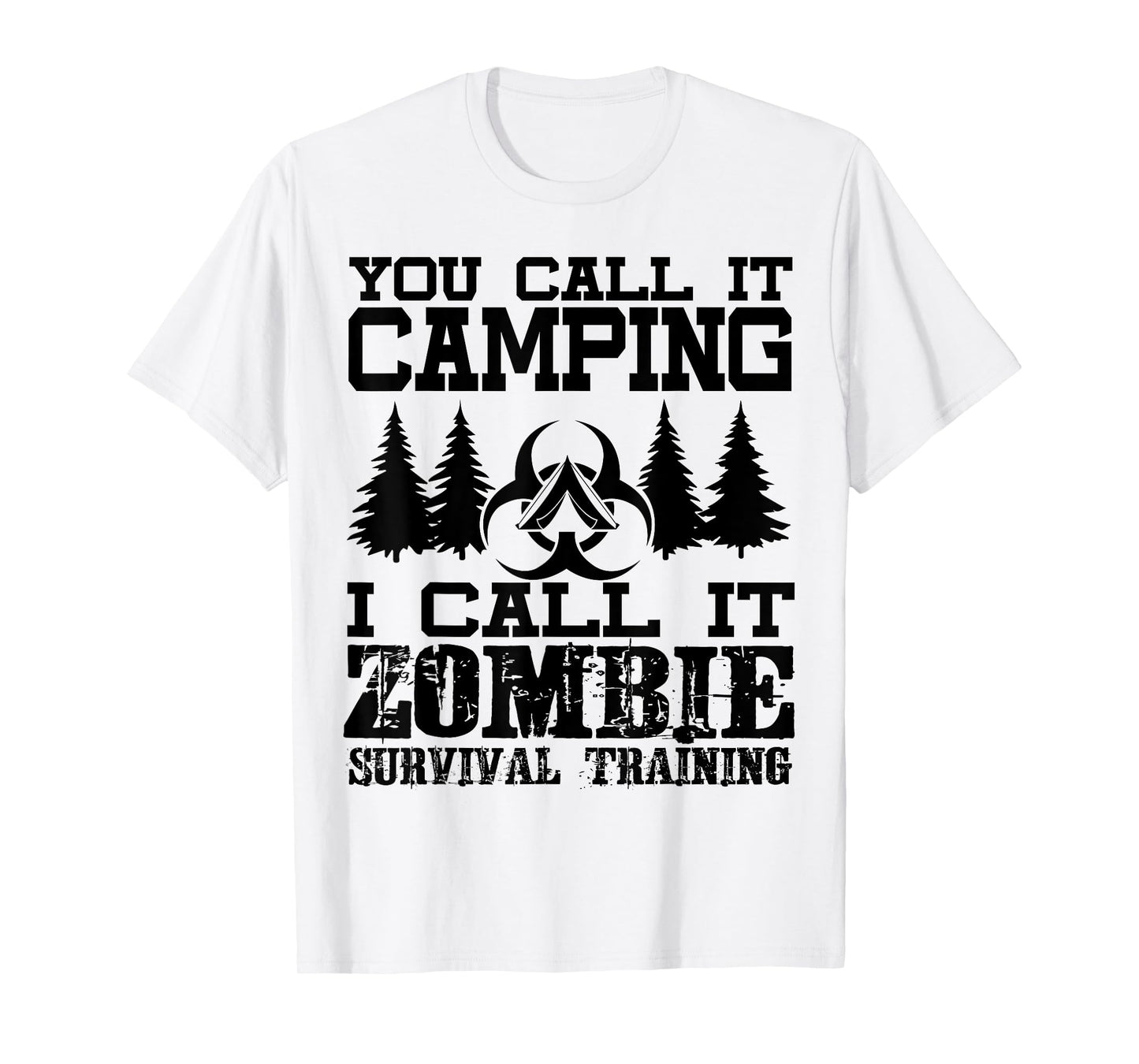 Zombie Survival Training Camping Shirt - Funny Halloween T-Shirt