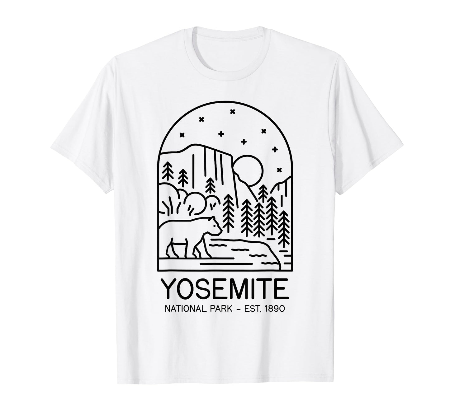 Yosemite National Park 1890 California Mariposa Sierra T-Shirt