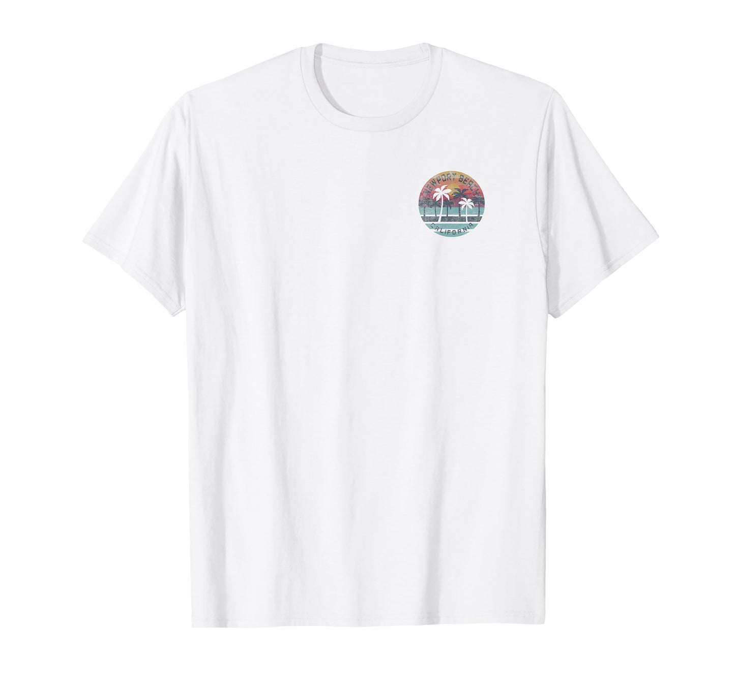 Newport Beach, California Palm Tree Graphic T-Shirt