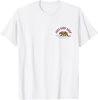 Joe's Surf Surfing Bear Color Logo Graphic T-Shirt