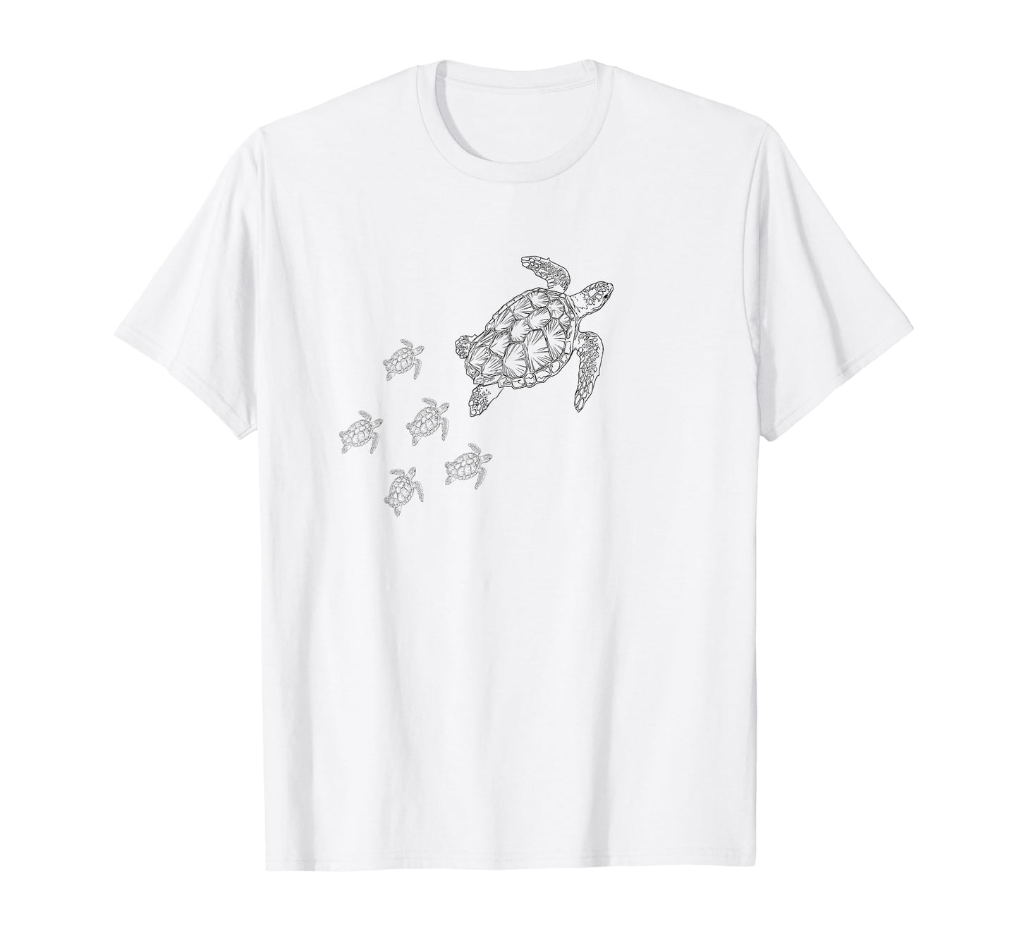 Sea turtle logo with baby sea turtles t-shirt T-Shirt