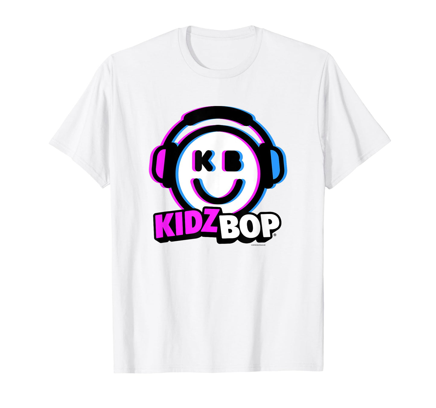 KIDZ BOP Merch – KIDZ BOP Smiley Headphones Design T-Shirt