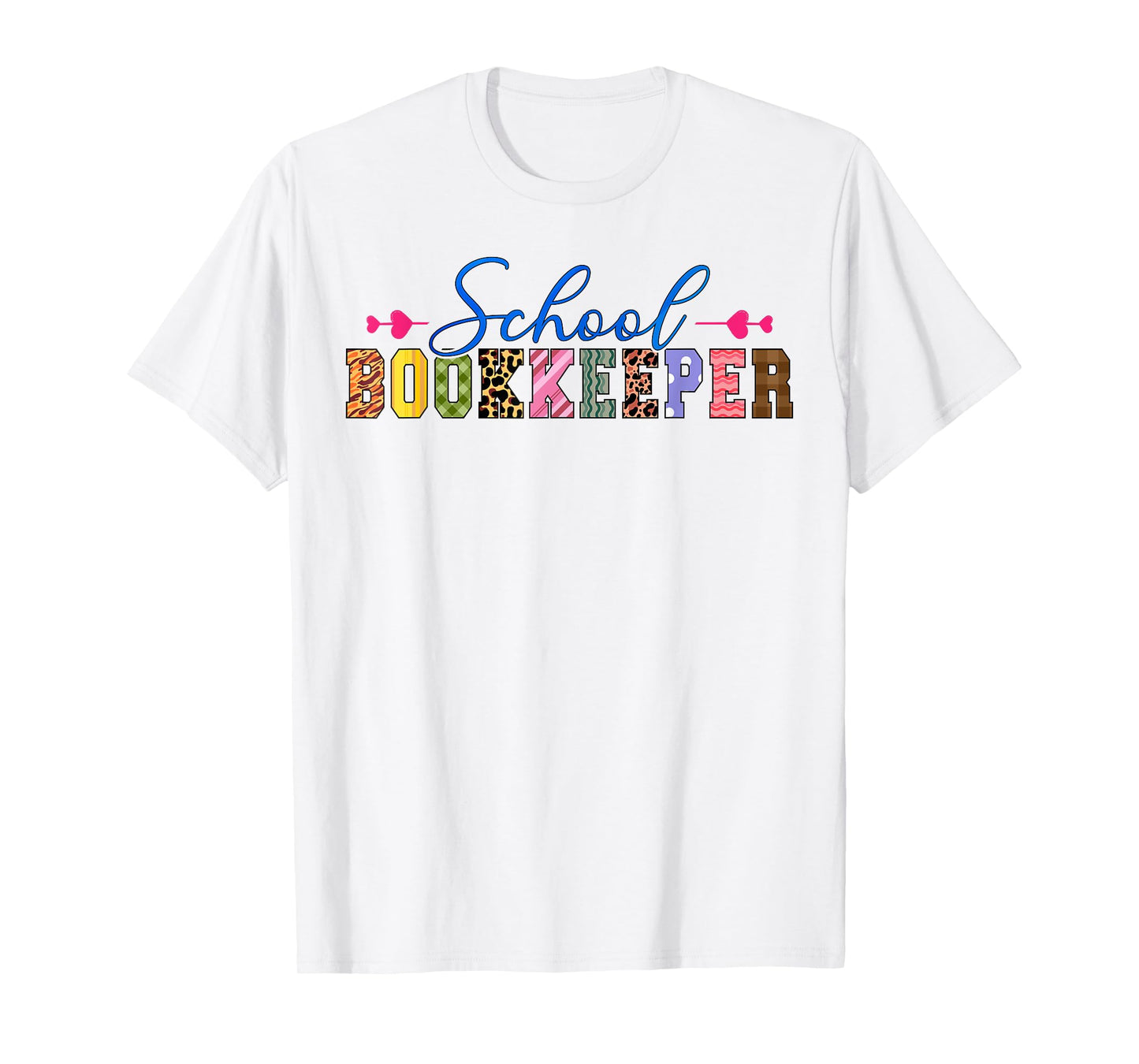 School Bookkeeper Appreciation Leopard T-Shirt
