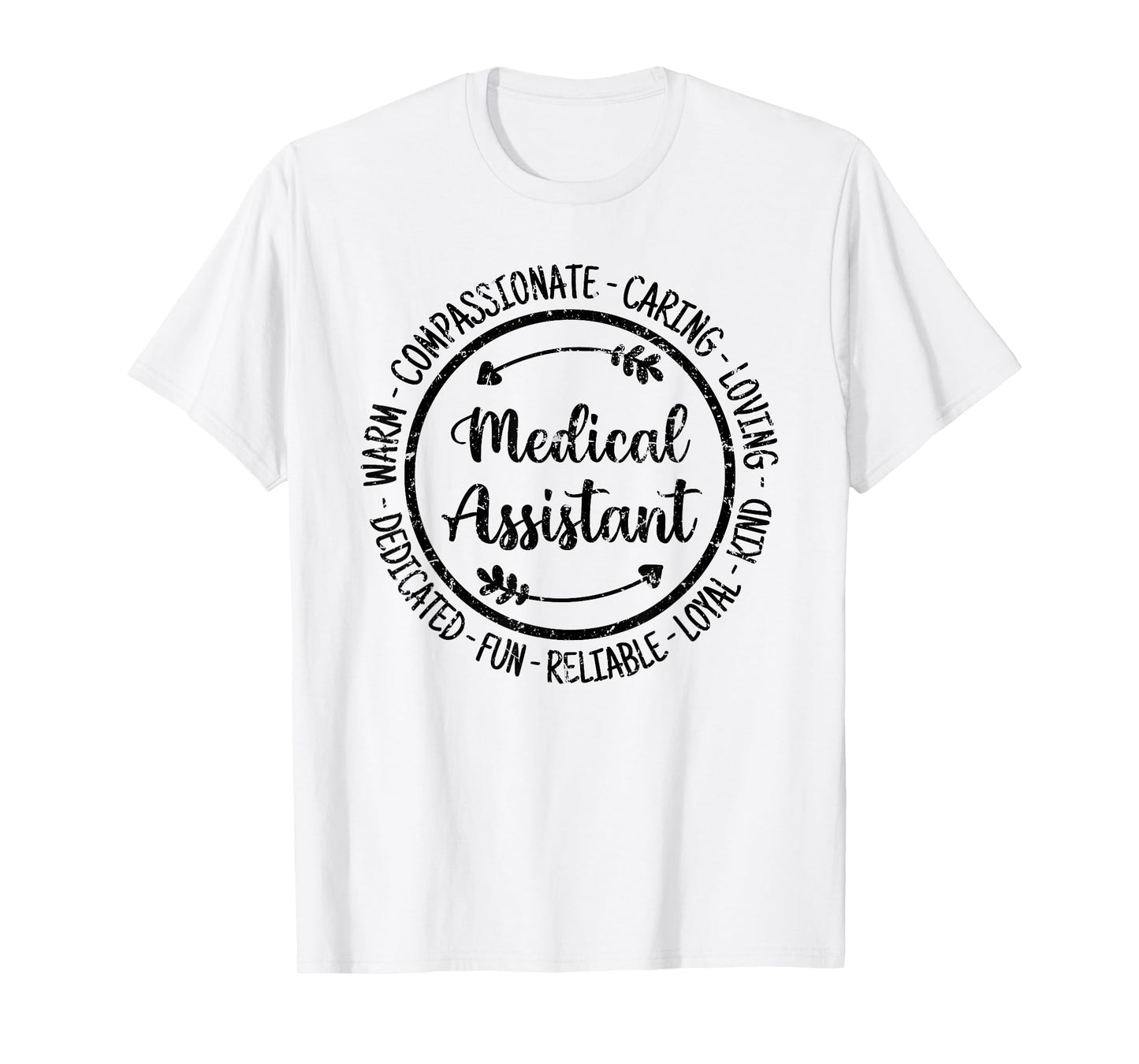 Medical Assistant Health Care Worker Vintage Distressed T-Shirt