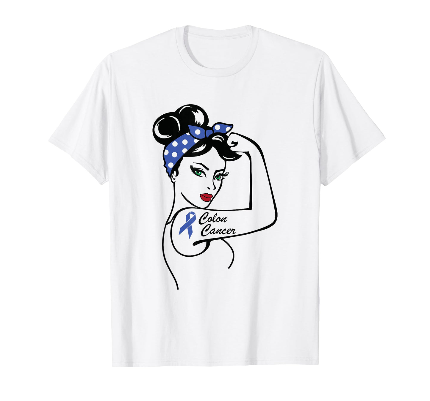 Colon Cancer Awareness Supporter Rosie Colorectal Cancer T-Shirt
