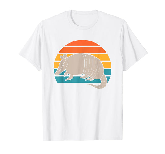 Animal Lover Outdoors Wild Nature Wildlife Retro Armadillo T-Shirt