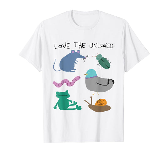 Cute Love The Unloved Pigeon Rat Frog Funny Animal Lover T-Shirt