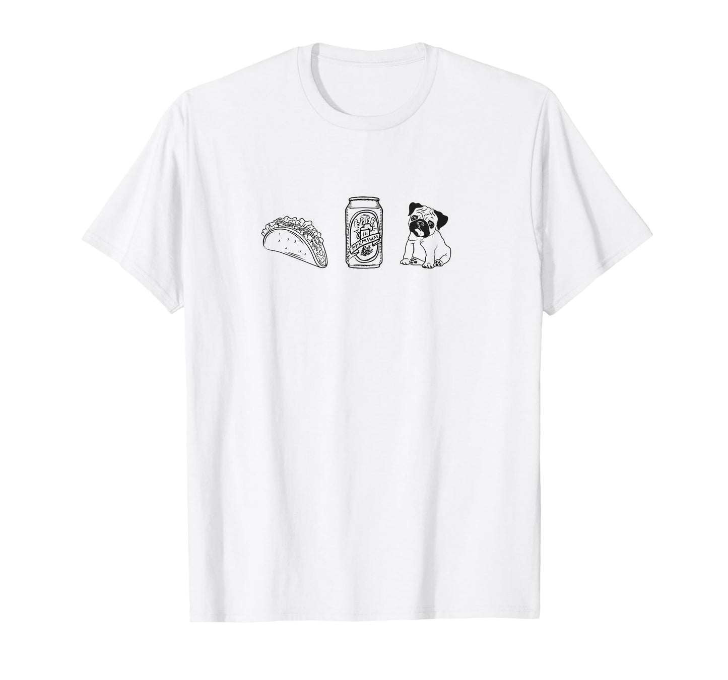 Tacos, Beer, Dog/Pet - Things I Love. Boxer T-Shirt