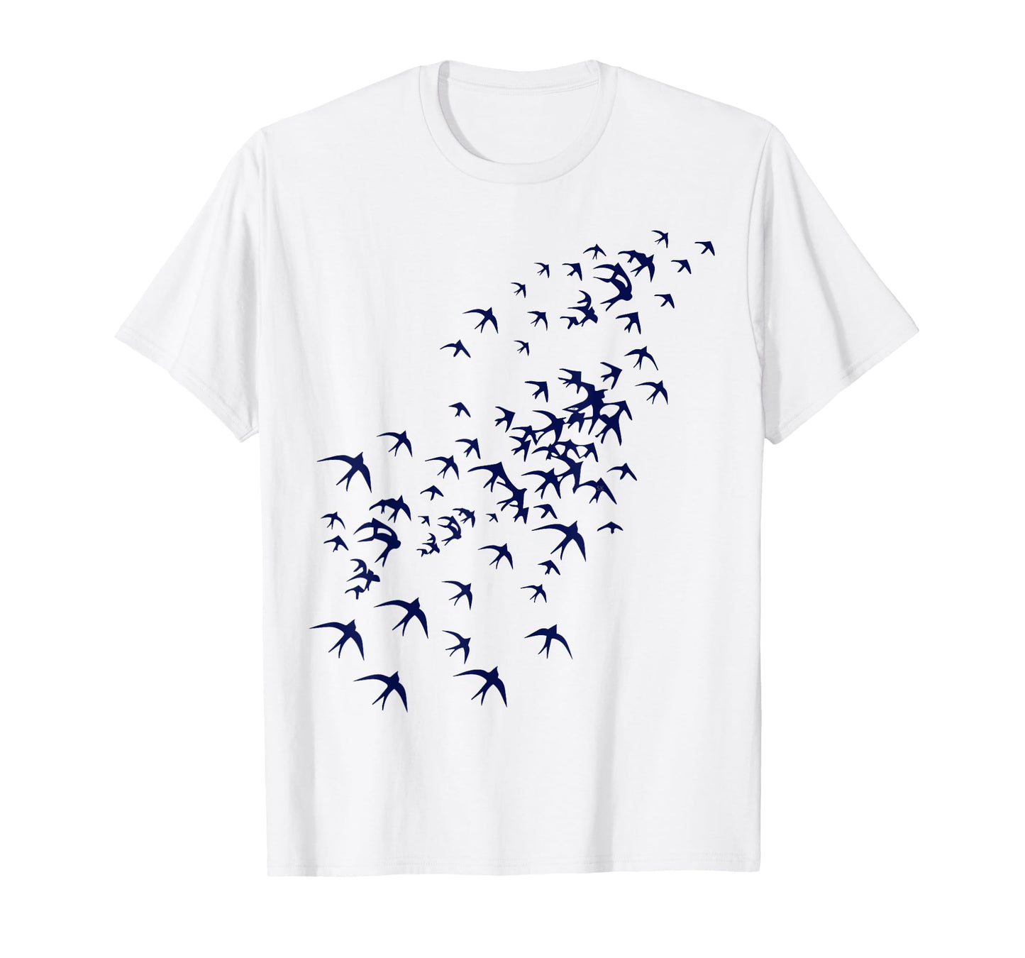 Swarm of Swallows Flying - Flock of Birds for Nature Lovers T-Shirt