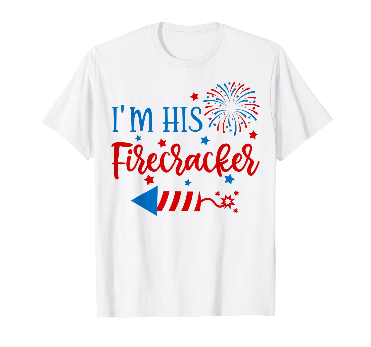 I'm His Firecracker 4th Of July His Her Matching Couple T-Shirt
