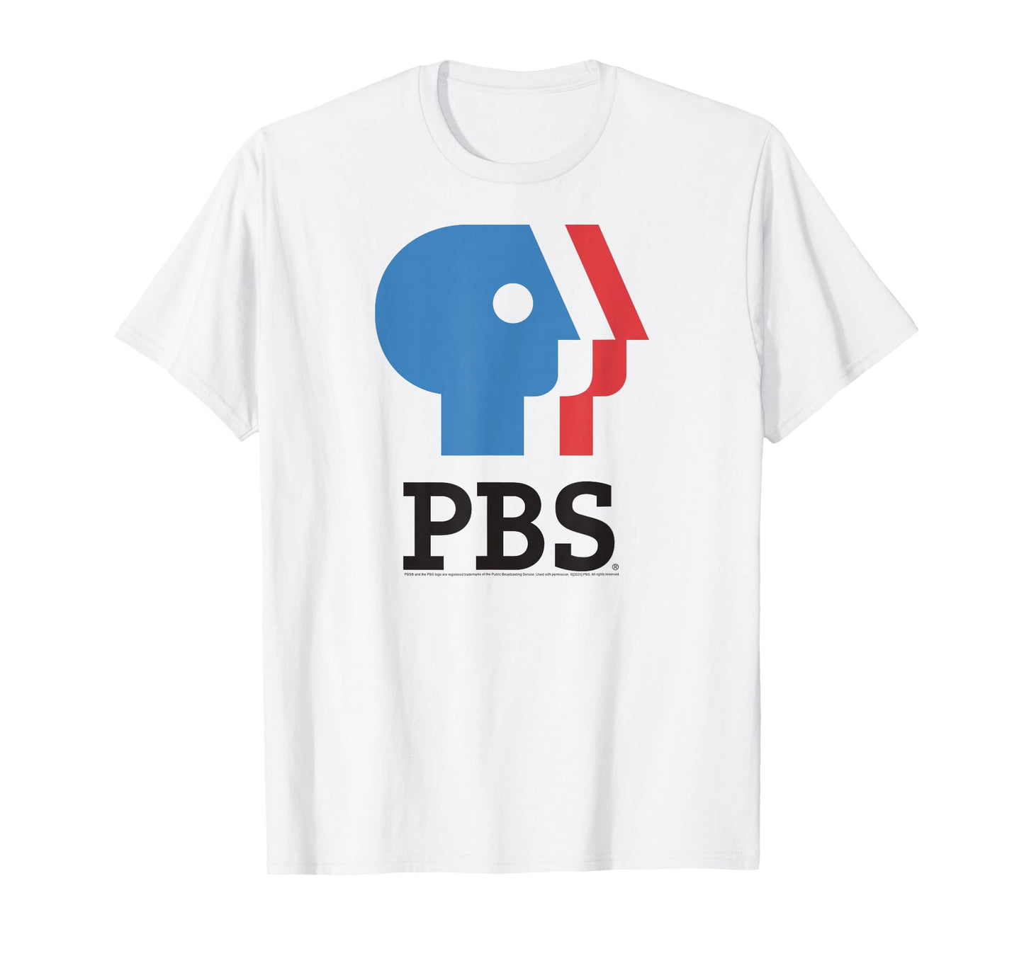 PBS Blue and Red Logo Public Broadcasting Service T-Shirt