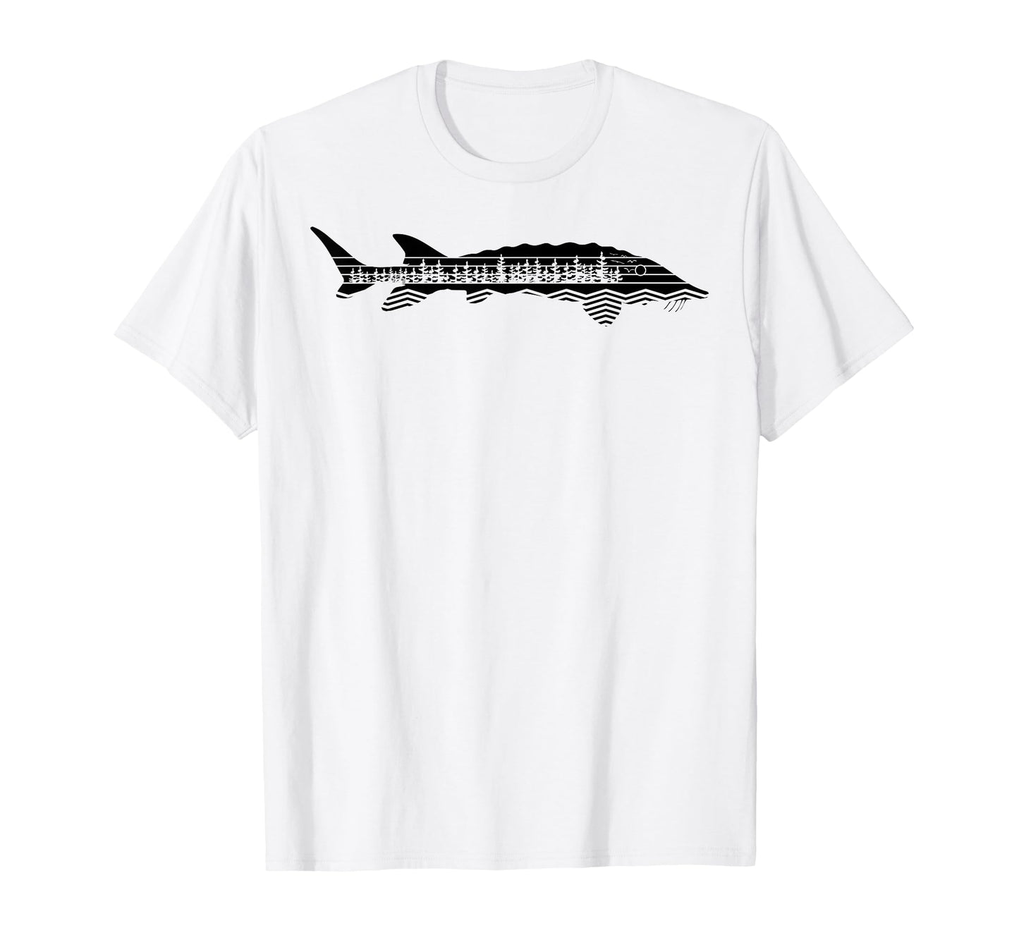 Vintage Nature Outdoor Fishing - Fisher Sturgeon Fish T-Shirt