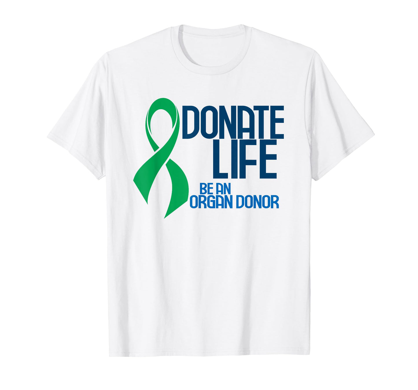 Retro Organ Donation and Green Organ Donor Awareness Ribbon T-Shirt