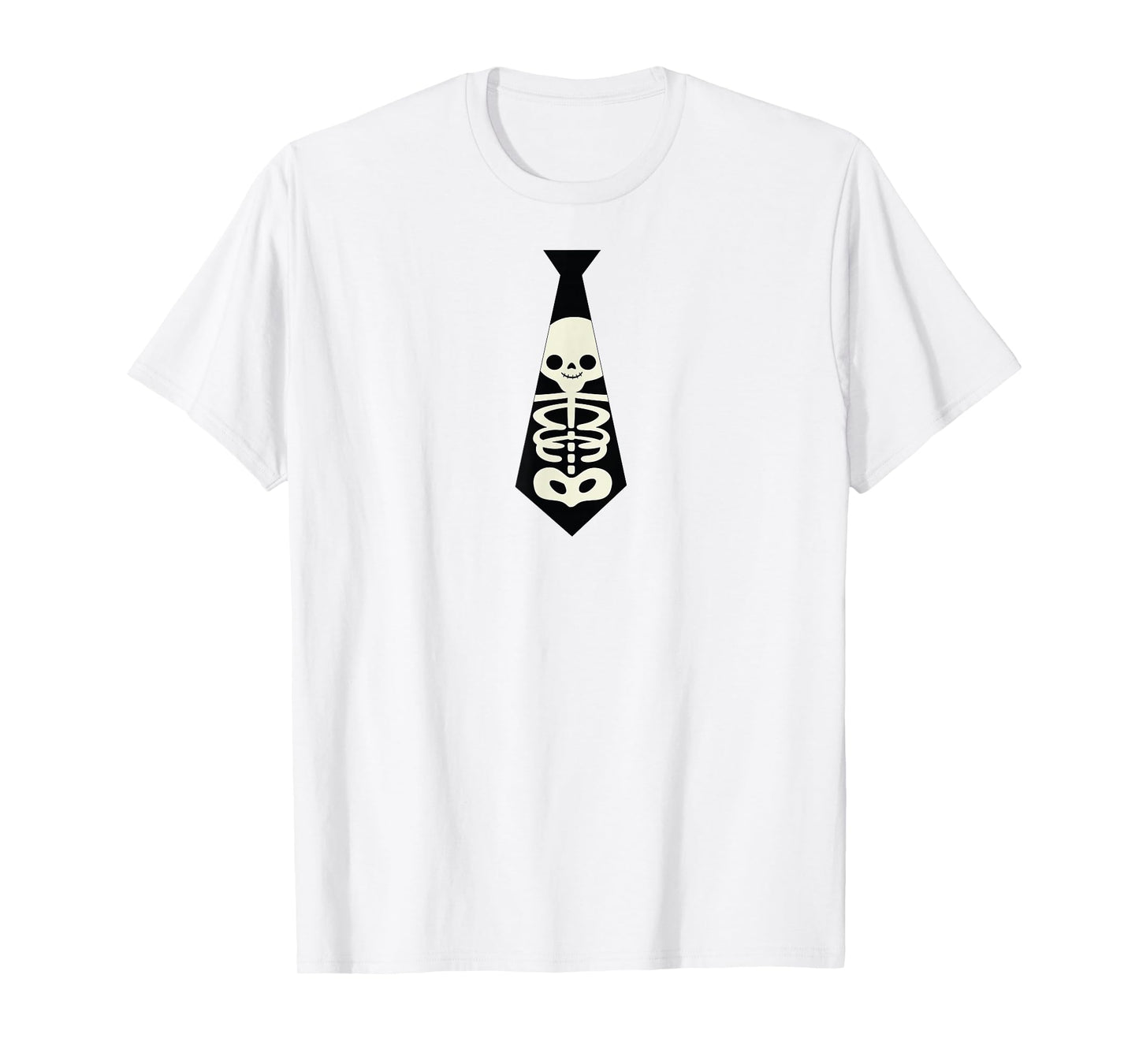 Halloween Tie Skeleton Funny Bone Design T-Shirt