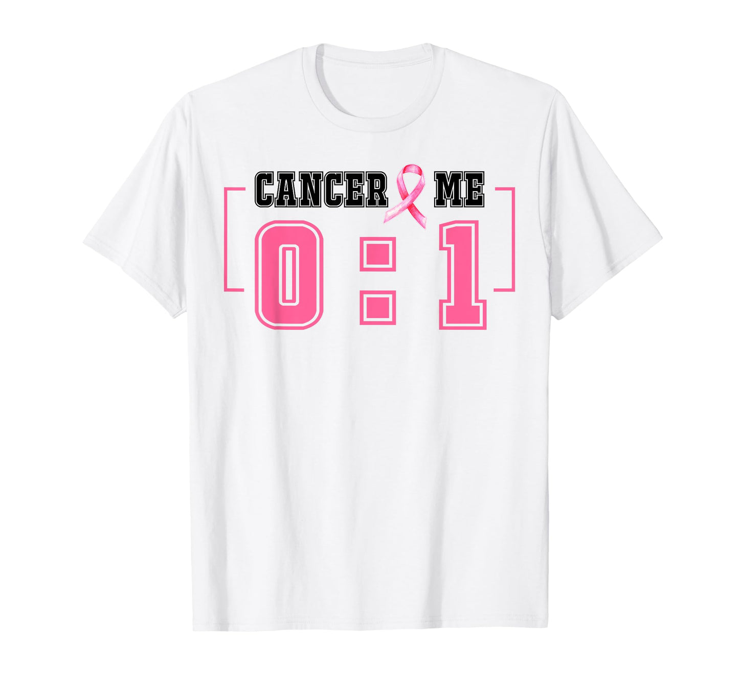 Cancer 0 Me 1 Shirt Breast Cancer Awareness Survivor Gift T-Shirt