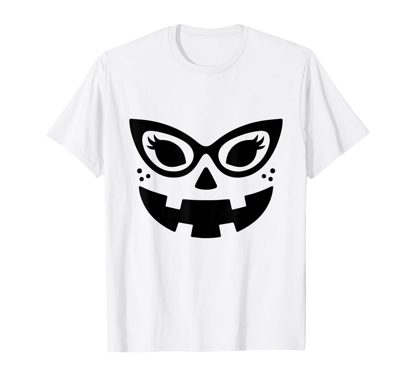Jack O Lantern Pumpkin Face Sunglasses Halloween Costume Fun T-Shirt