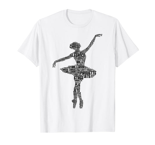 Ballerina Ballet Girls Women T-Shirt