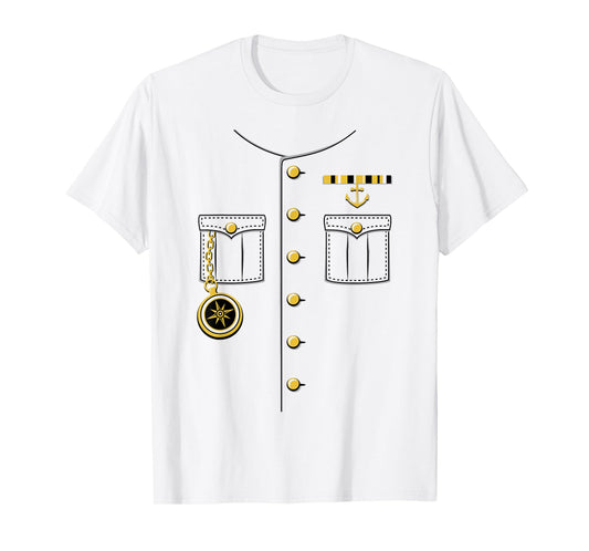 Ship Captain Sailor Skeeper Halloween Costume Outfit T-Shirt
