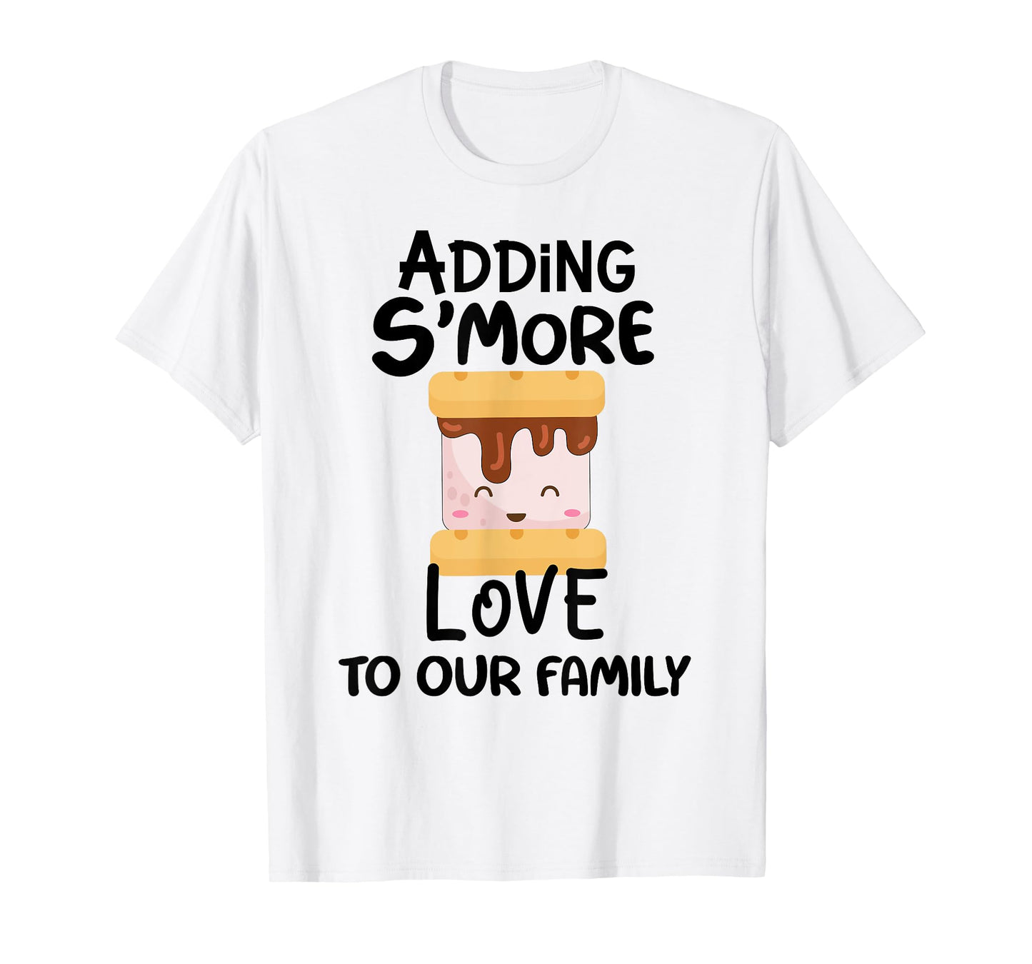 Adding Smore Love To Our Family Camping Pregnancy Announceme T-Shirt