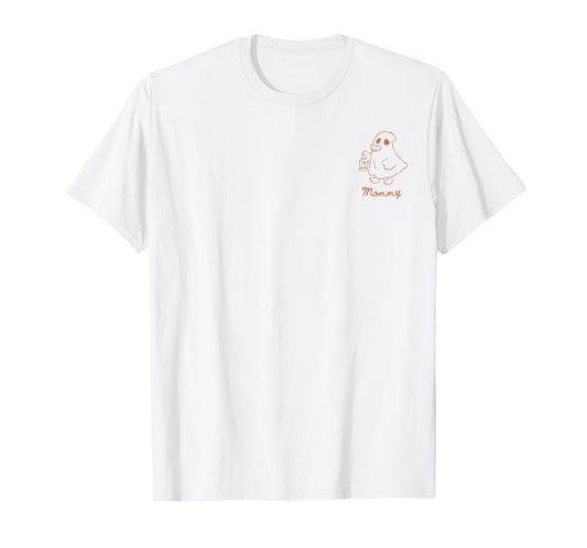 2 Sides Mommy One Spooky Goose Also's 1st Birthday Halloween T-Shirt
