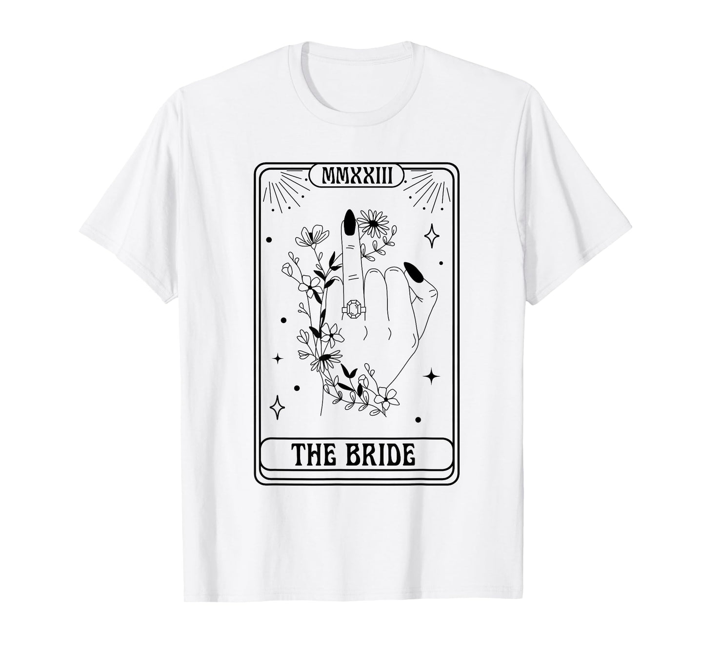 The Bride Gothic Bachelorette Spooky Season Matching T-Shirt