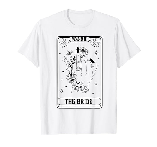 The Bride Gothic Bachelorette Spooky Season Matching T-Shirt