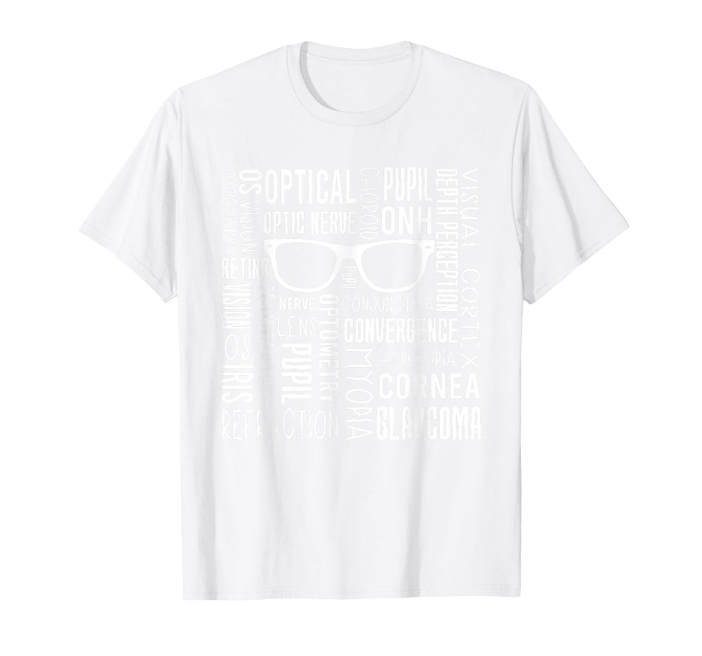 Optometry Ophthalmology WordArt Eye Doctor Surgeon Optician T-Shirt