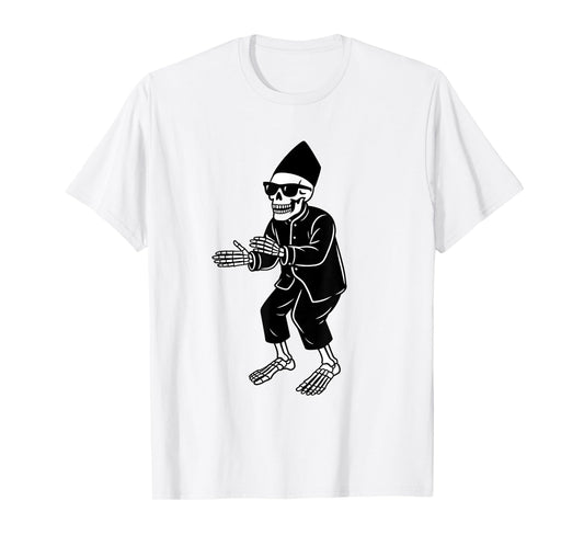 Aura Farming Skeleton Gen Alpha Funny Halloween Meme T-Shirt