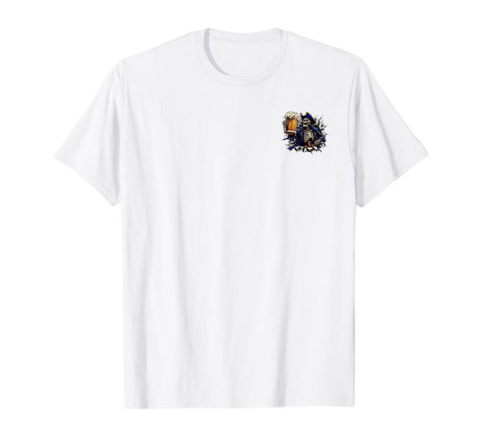 2 Side The Devil Whispered to Me I'm Coming for You Skeleton T-Shirt