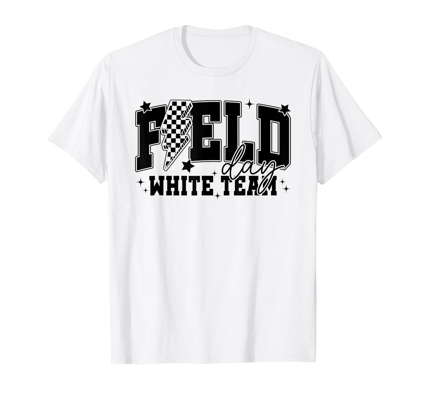 Field Day 2025 White Team Field Trip Color Team Teacher Kid T-Shirt