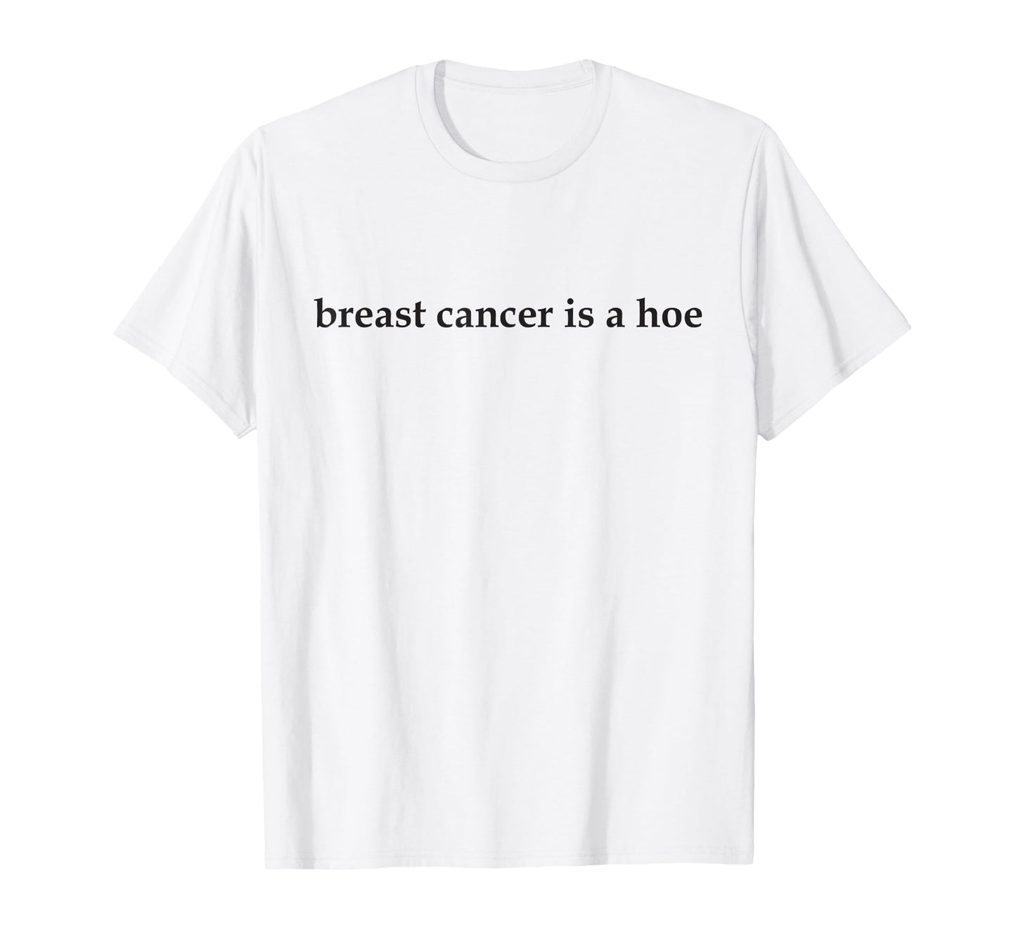 Funny Women Breast Cancer is a Hoe Sarcastic Cancer Survivor T-Shirt
