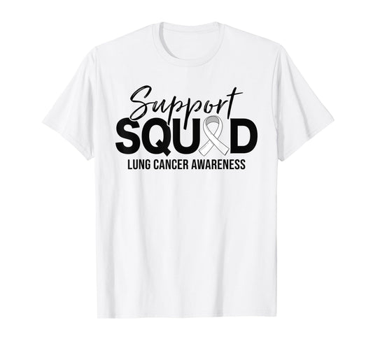 Support Squad Lung Cancer Awareness Support T-Shirt