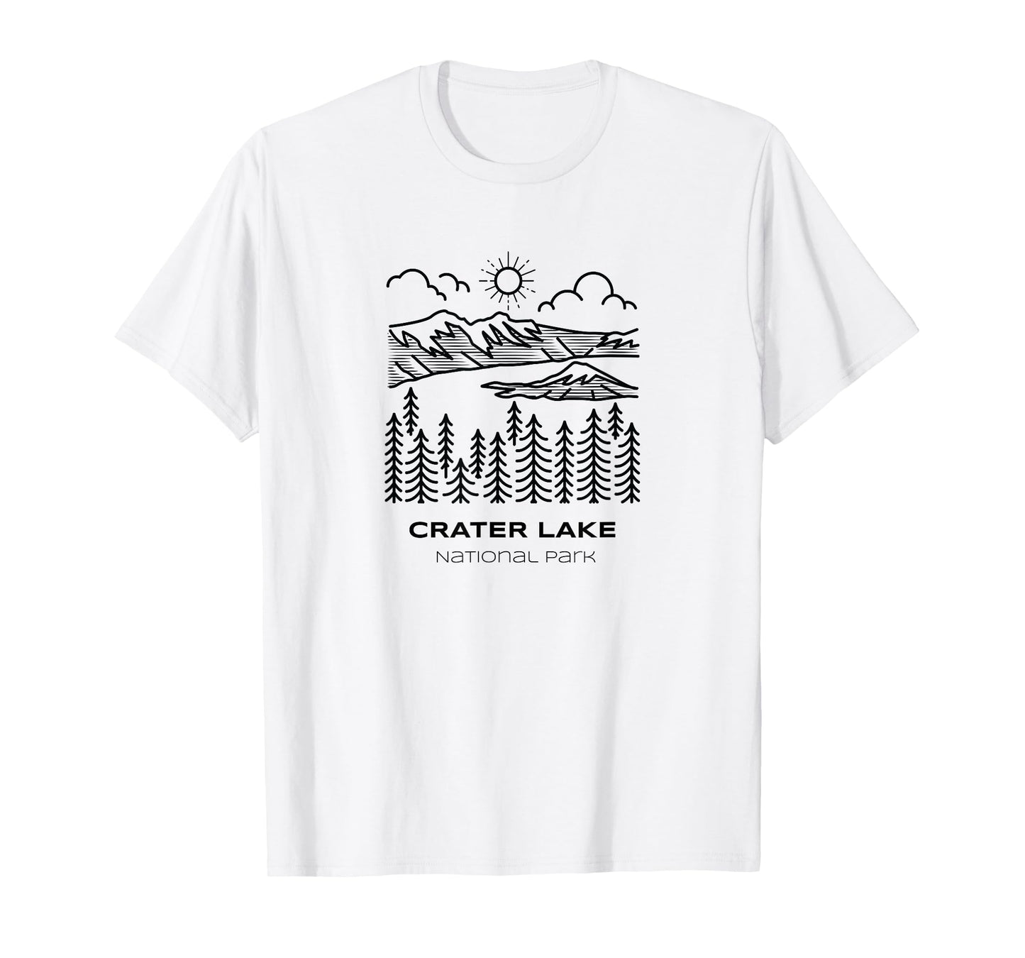 Vintage Crater Lake National Park Hike T-Shirt